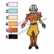 Aang Avatar The Last Airbender Embroidery Design 05